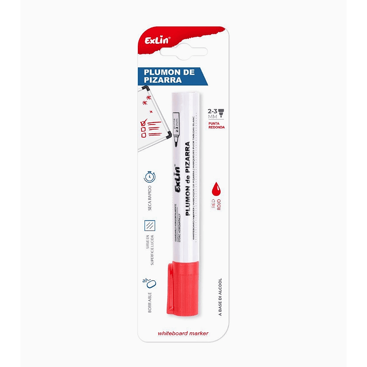 Plumón de Pizarra Rojo 1