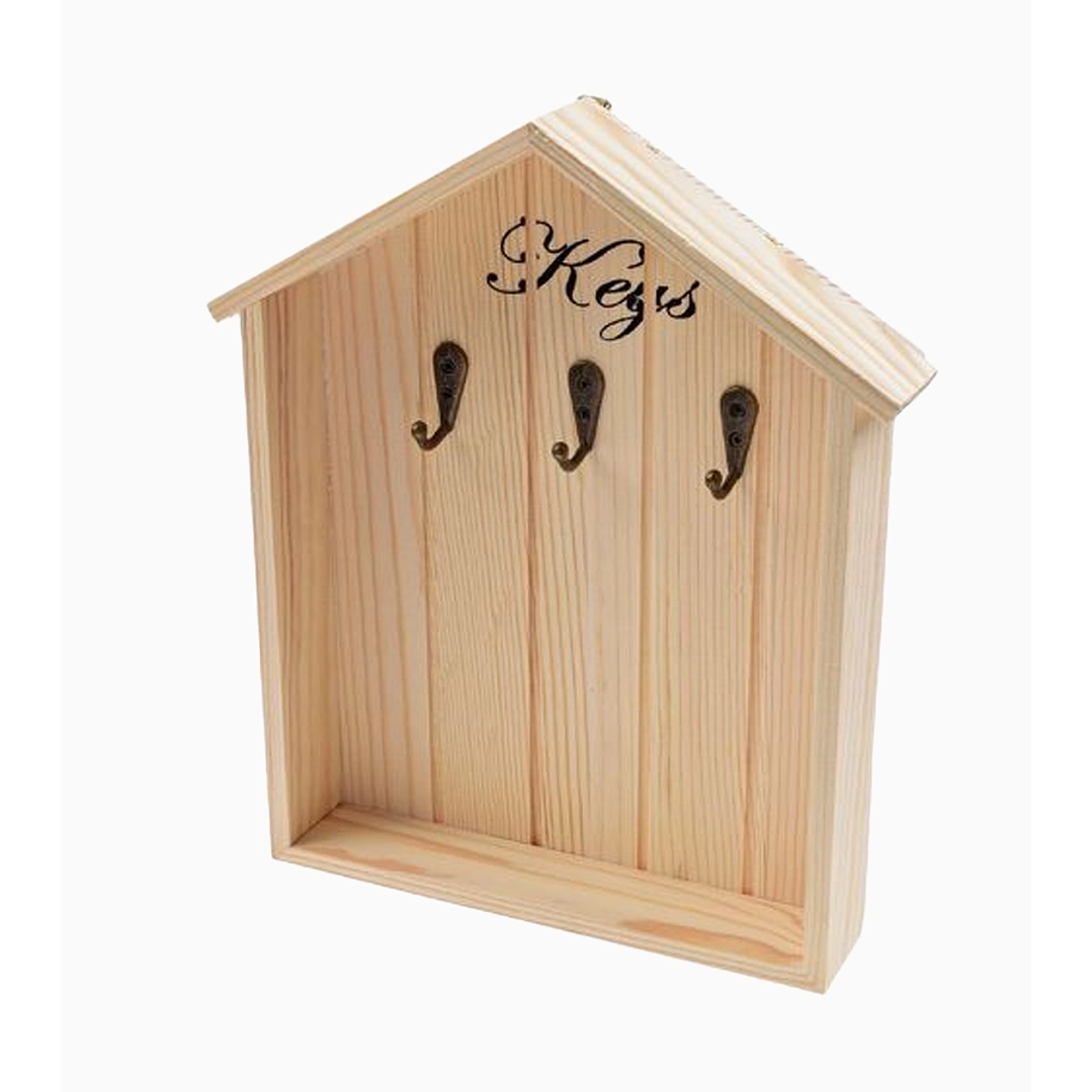 Llavero de Madera con Forma de Casita 1