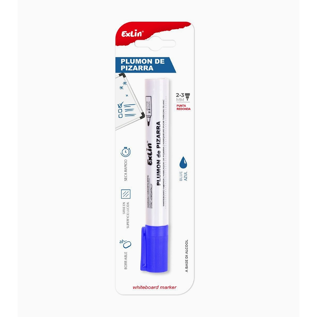 Plumón de Pizarra Azul 1