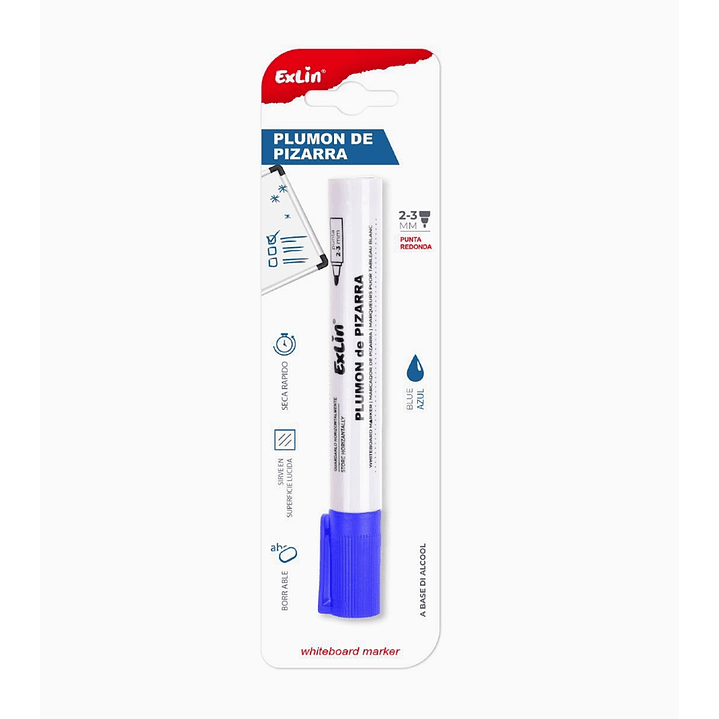 Plumón de Pizarra Azul 1