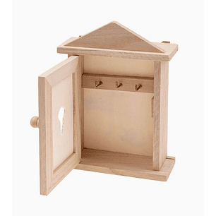 Llavero de Madera con Forma de Casita Exlin