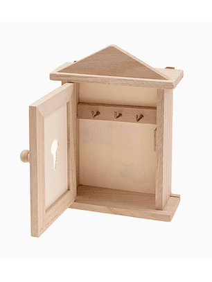 Llavero de Madera con Forma de Casita Exlin