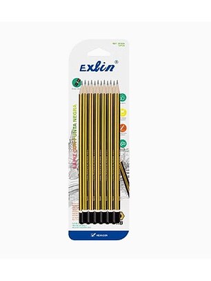 Lápiz Punta Adhesiva Amarillo Negro