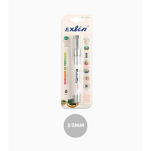 Marcador Permanente Gris