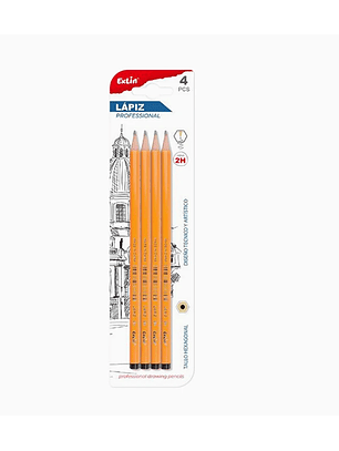 Lápiz Hexagonal  Liso Amarillo