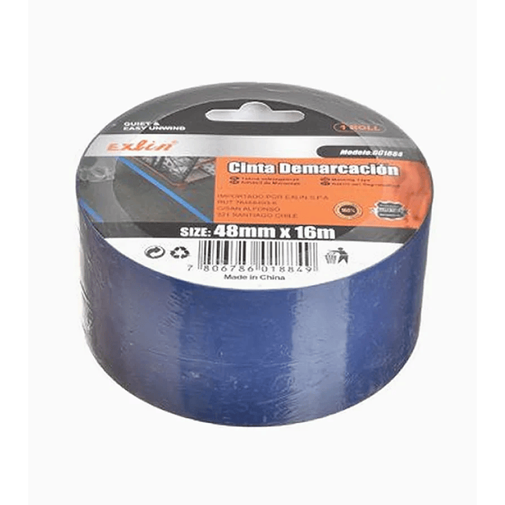 Cinta Demarcación Color Azul 16m 1