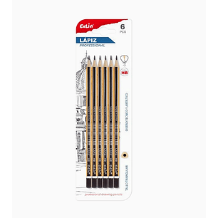 Set de Lápiz Rayas Amarillas con Negro