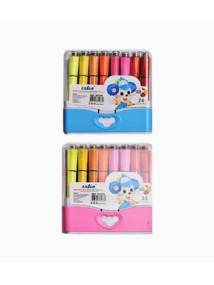 Set de 24 Marcadores con Sello