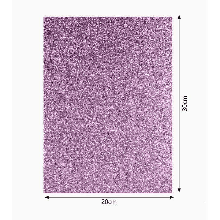 Goma EVA con Glitter autoadhesiva - Morado 1
