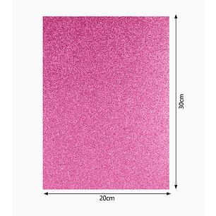Goma EVA con Glitter autoadhesiva - Lila