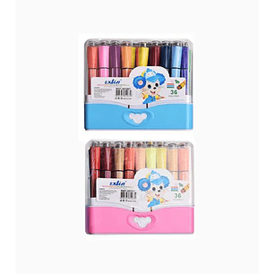 Marcador con Sello 36 Colores