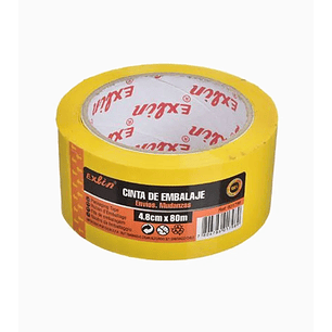 Cinta Embalaje Color Amarilla 80m
