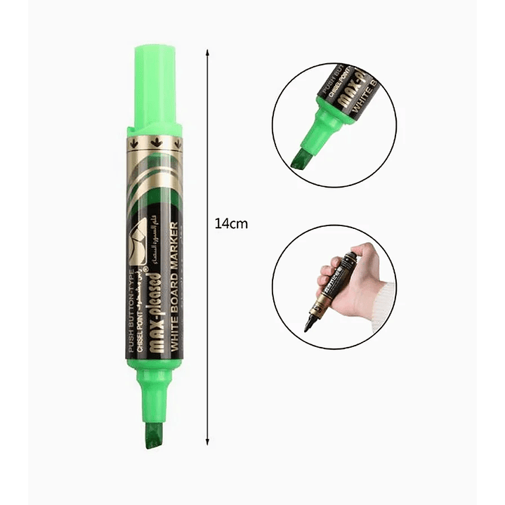 Marcador de Pizarra Tinta Directa - Verde 1