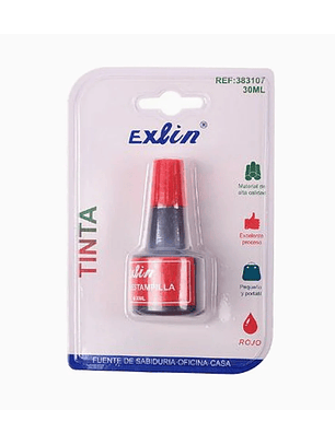 Tinta de Impresión Roja