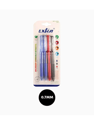 Bolígrafo Borrable Retráctil