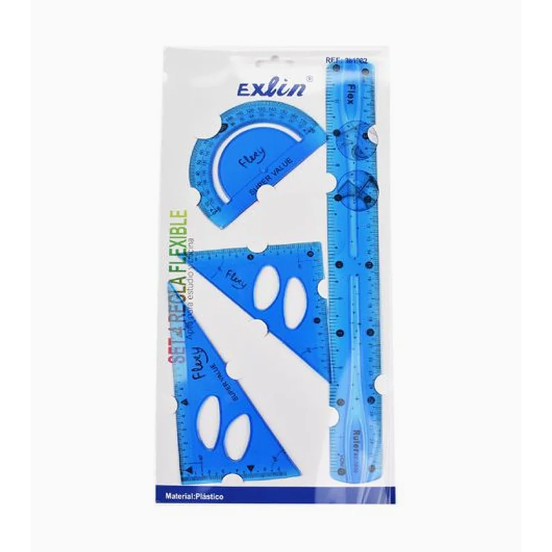 Set 4 Regla Flexible 1