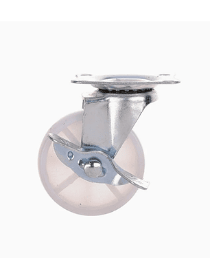 Rueda PP Blanca con Freno