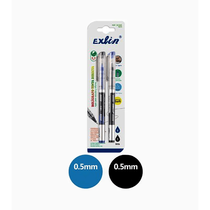 Bolígrafo Tinta Directa 2 Pcs 1