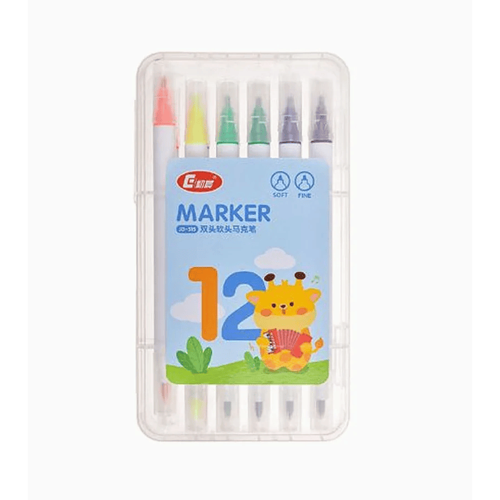 Rotulador Doble Punta 12 unidades 1