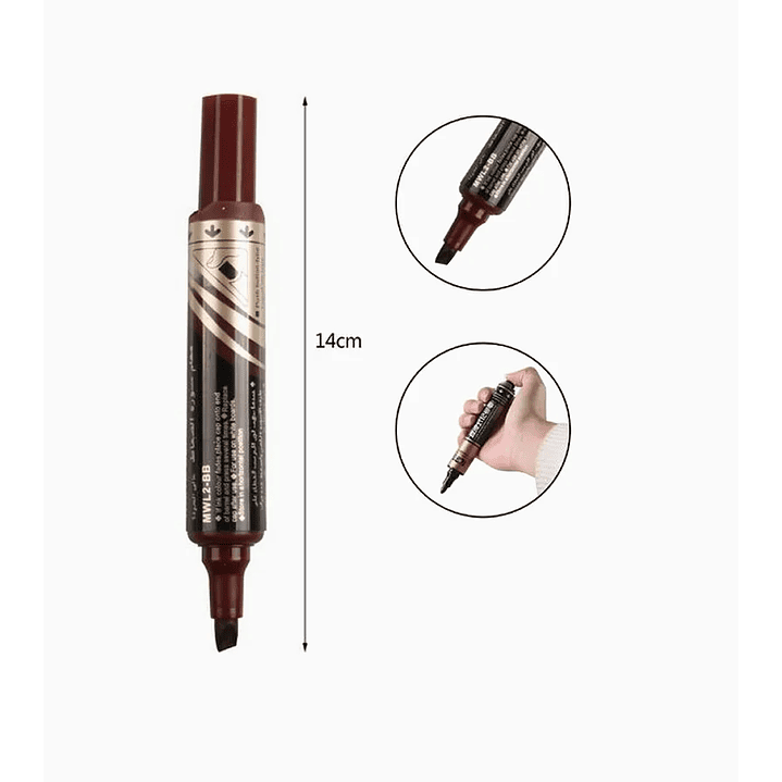 Marcador de Pizarra Tinta Directa - Cafe 1