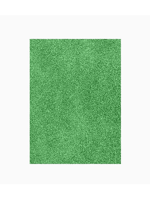 Goma Eva Glitter Paquete de 10 unidades - Verde