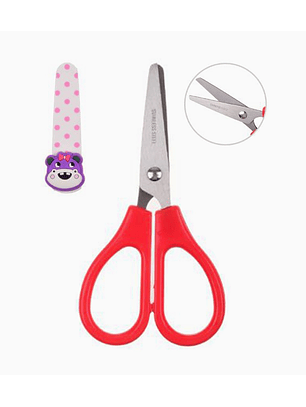 Tijeras Punta Redonda con Funda