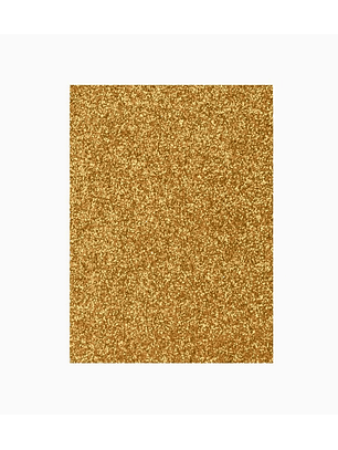 Goma Eva Glitter Paquete de 10 unidades - Dorado