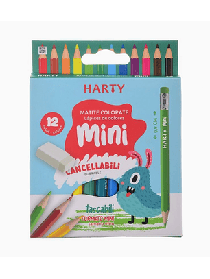 Caja Lápices de Colores borrables 12 und