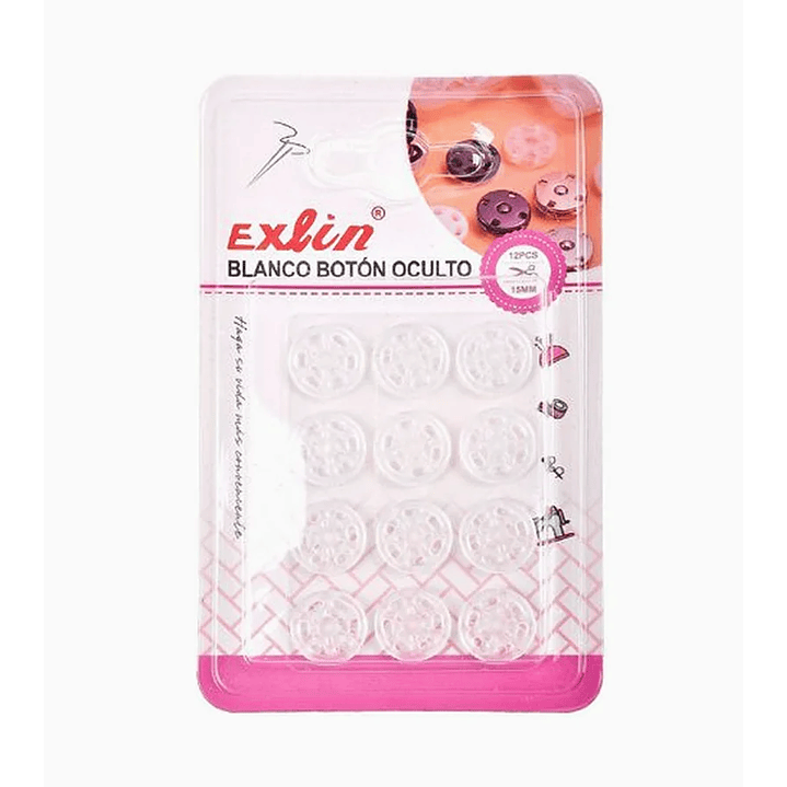 Plástico Botón Oculto 1