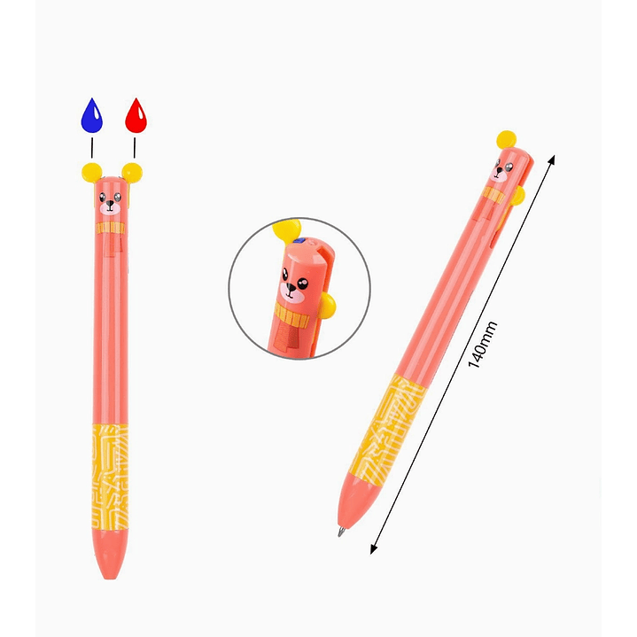 Lapiz Bicolor Exlin  - Naranja 1 1