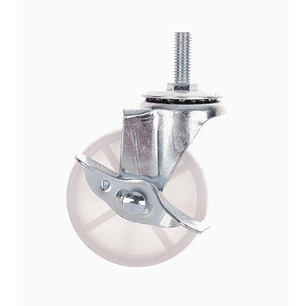 Rueda PP Blanca Freno Lateral