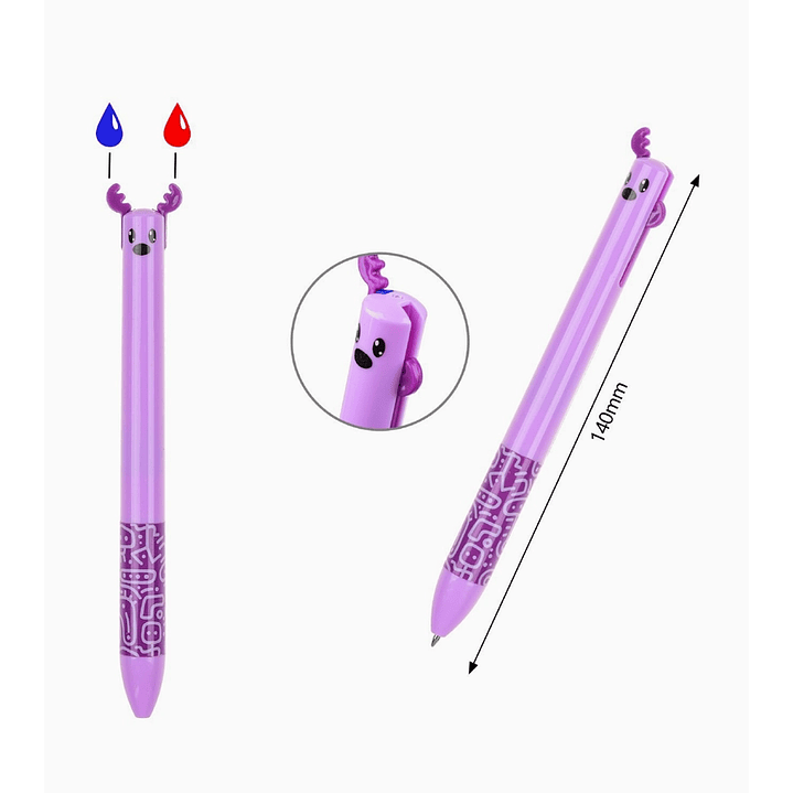 Lapiz Bicolor Exlin  - Morado 1