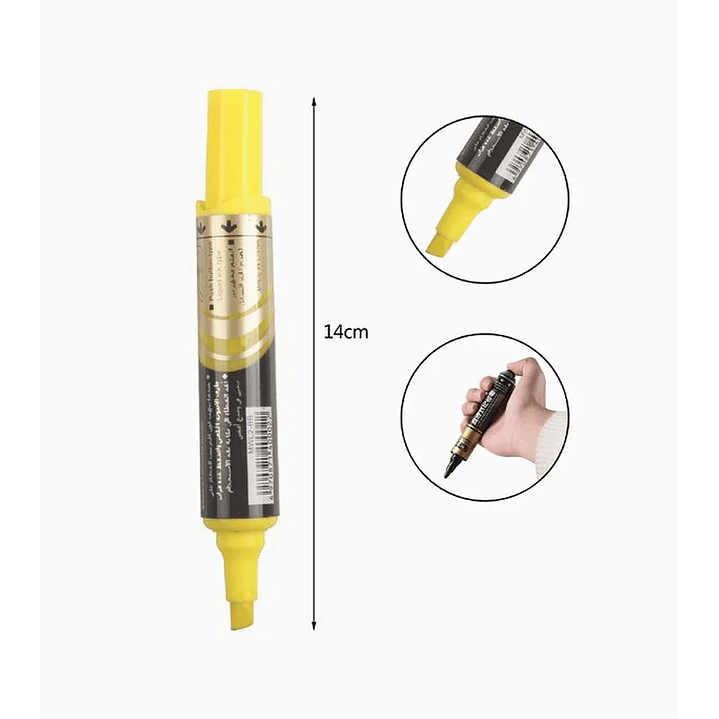 Marcador de Pizarra Tinta Directa - Amarillo 1