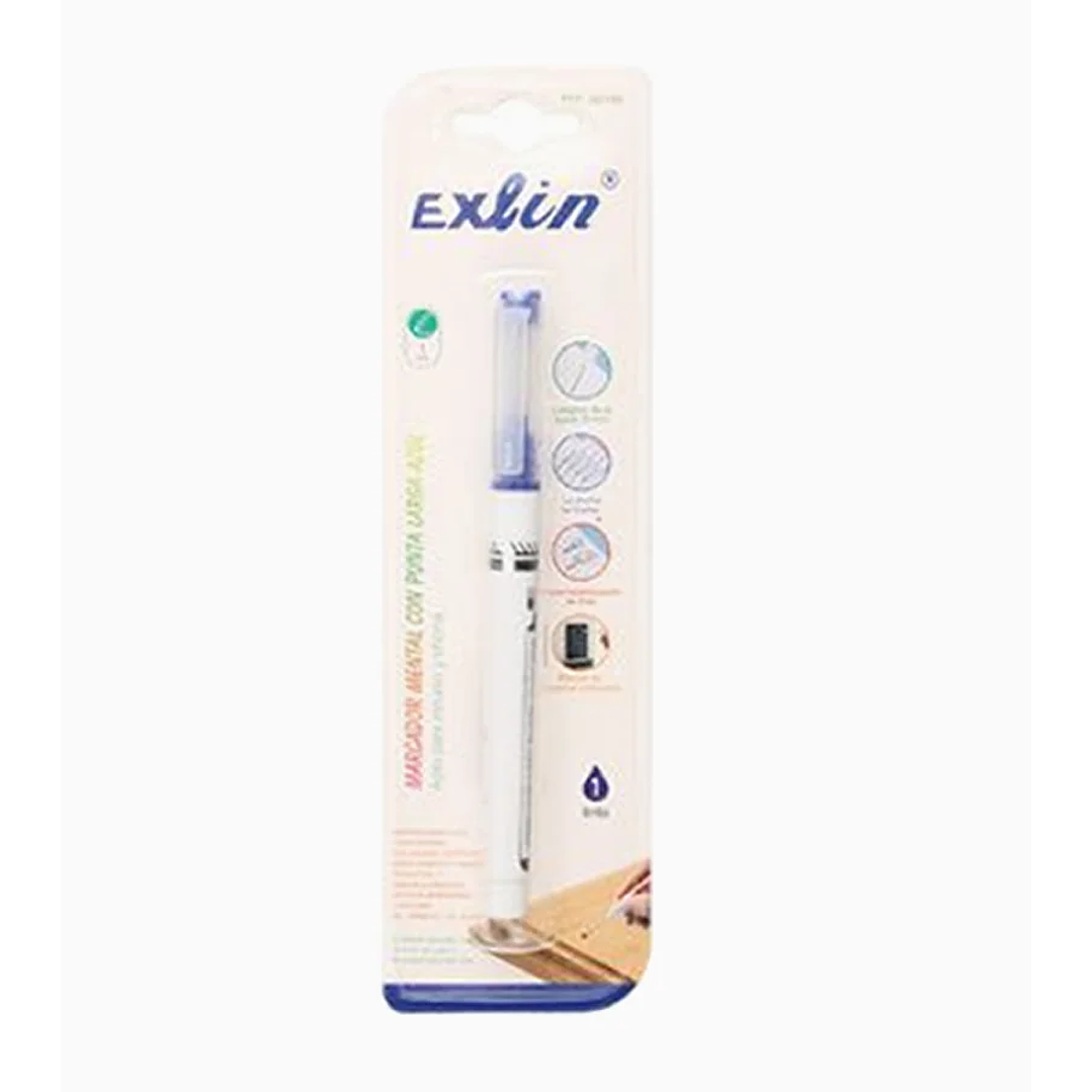 Rotulador de Boca Larga de Metal Azul 1