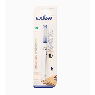 Rotulador de Boca Larga de Metal Azul