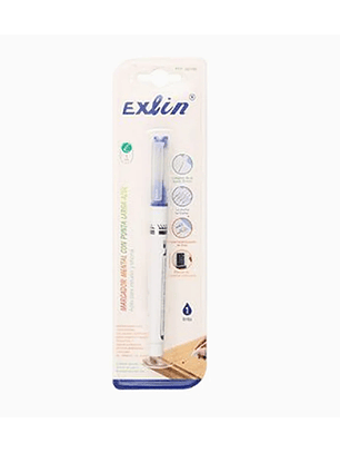 Rotulador de Boca Larga de Metal Azul