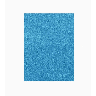 Goma Eva Glitter Paquete de 10 unidades - Azul