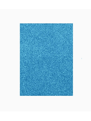 Goma Eva Glitter Paquete de 10 unidades - Azul