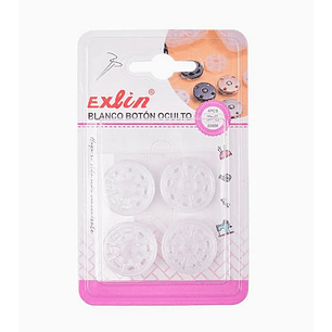 Blanco Botón Oculto