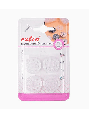 Blanco Botón Oculto