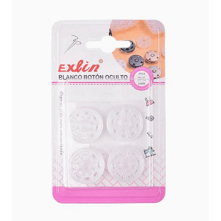 Blanco Botón Oculto 1