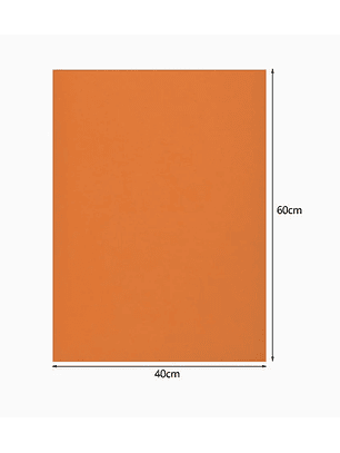 Goma Eva Lisa Paquete de 10 unidades - Naranja 1