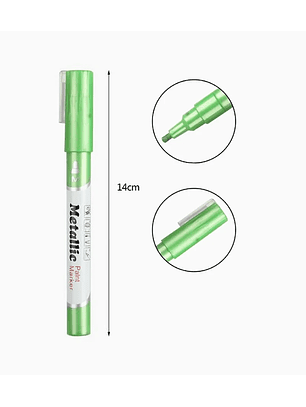 Marcador Acrílico Metalizado - Verde