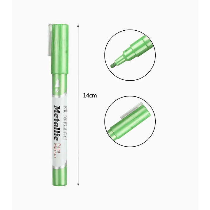 Marcador Acrílico Metalizado - Verde 1