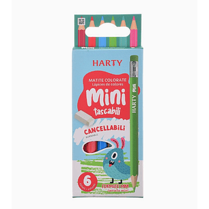 Caja Lápices de Colores borrables 6 Unidades