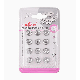 Blanco Botón Oculto