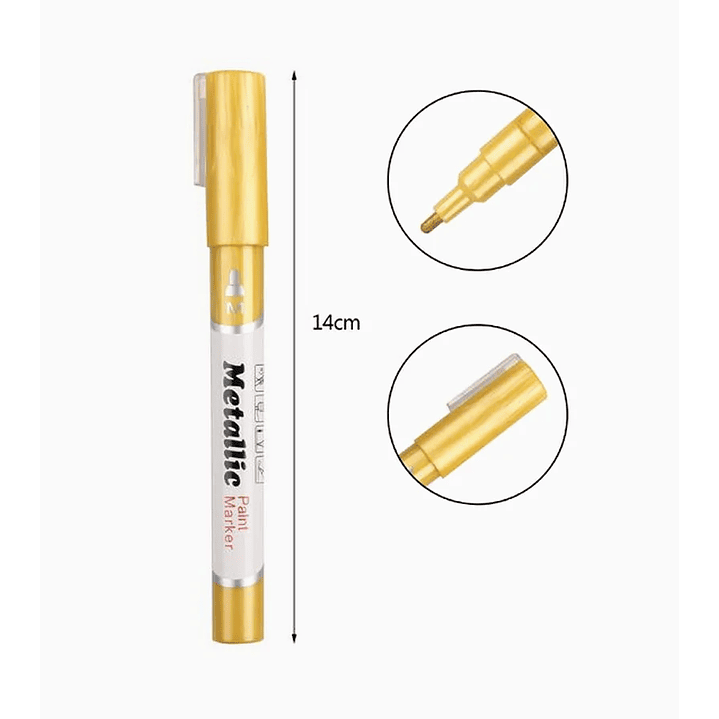 Marcador Acrílico Metalizado - Amarillo 1