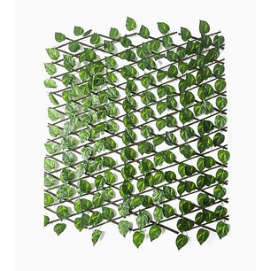 Malla artificial decorativa hojas verdes 42–70 cm para jardín y terraza