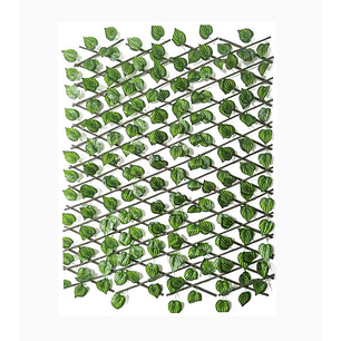 Malla artificial decorativa hojas verdes 42–70 cm para jardín y terraza