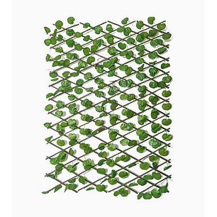 Malla artificial decorativa hojas verdes 42–70 cm para jardín y terraza